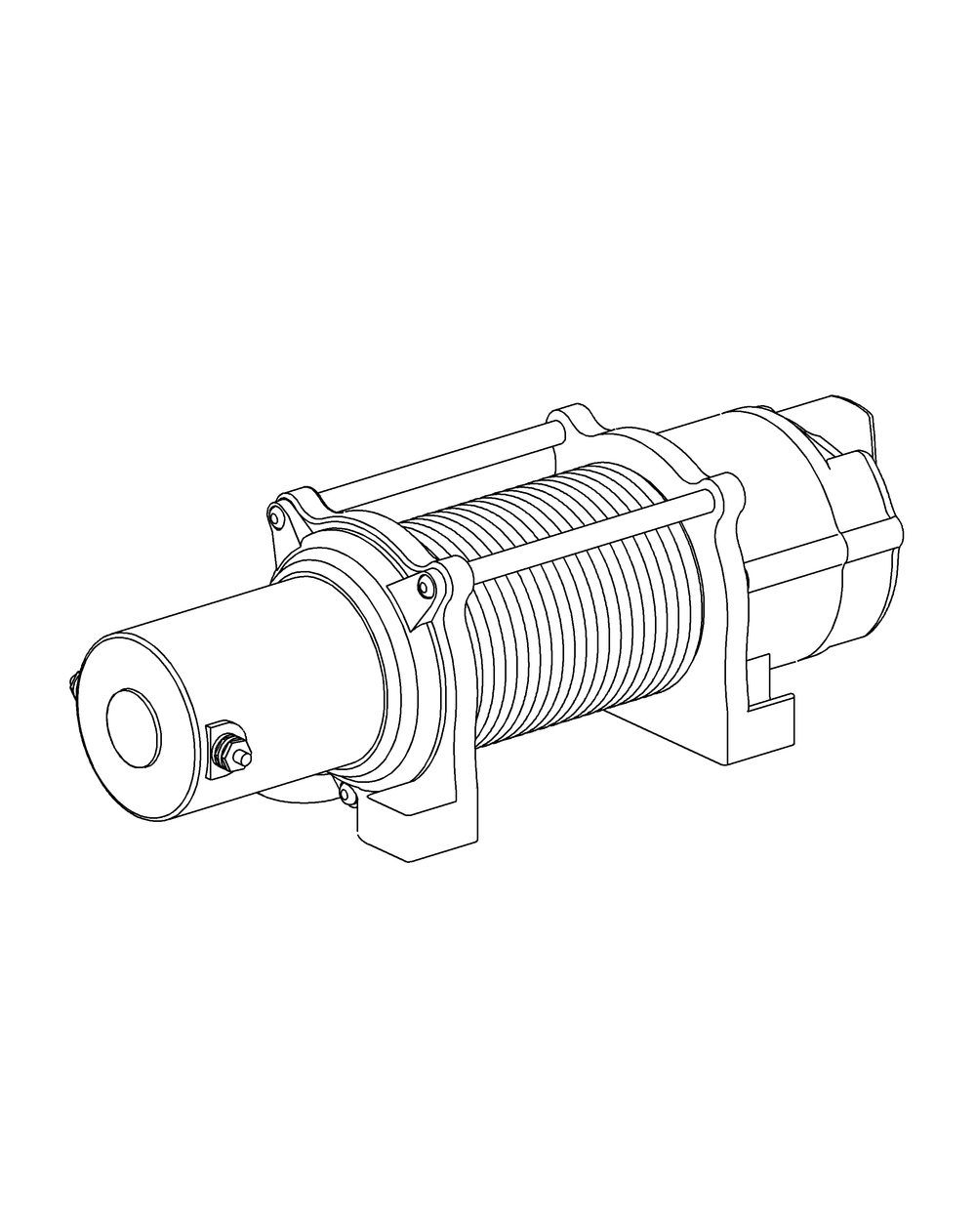 4, 000 Lb. Winch Diagram and Parts List for 39A70015100 4000-lb Cub Cadet Lawn Tractor Accessories